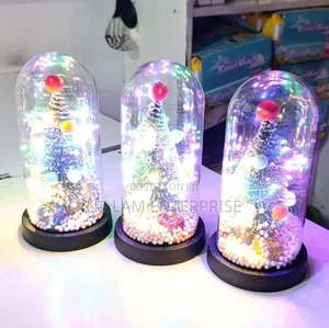 *New Xmas Gift Tree in Glass Dome