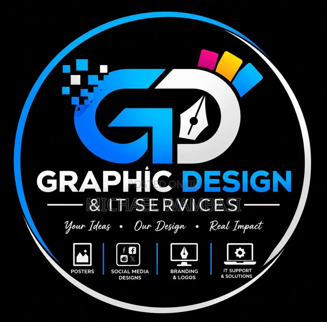 Posters and Graphic Designs.