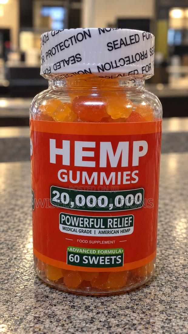 Hemp Oil & Omega 3-6-9 Gummies – 60 Gummies