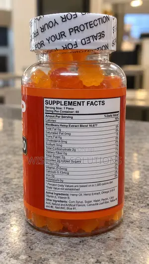 Hemp Oil & Omega 3-6-9 Gummies – 60 Gummies