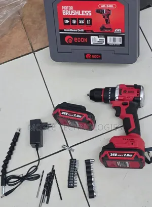 EDON 24V Brushless Impact Hammer Drill With 2 Batteries