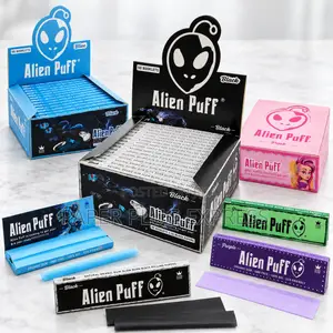 Alien Puff King Size Rolling Papers - Blue Green Purple Black Pink