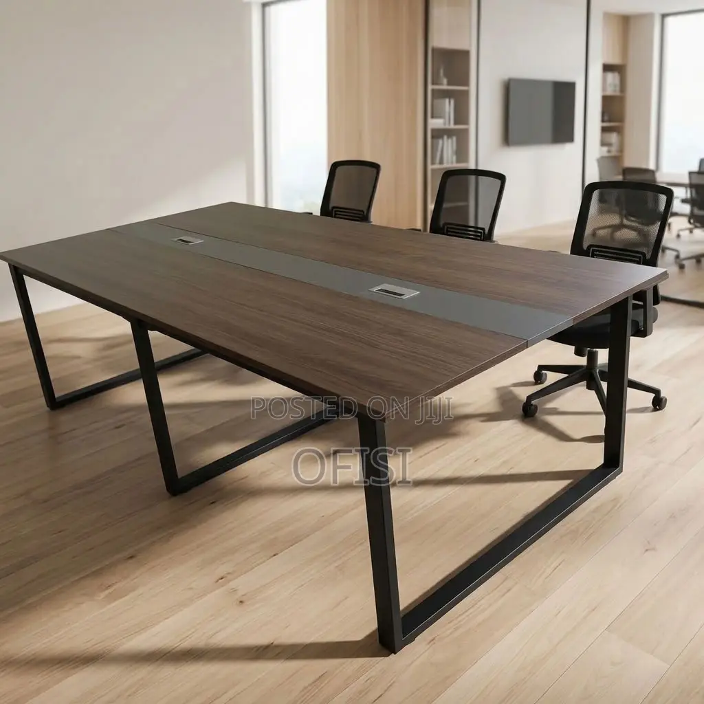 Boardroom Table; Modern 8-Seater Meeting Room Table