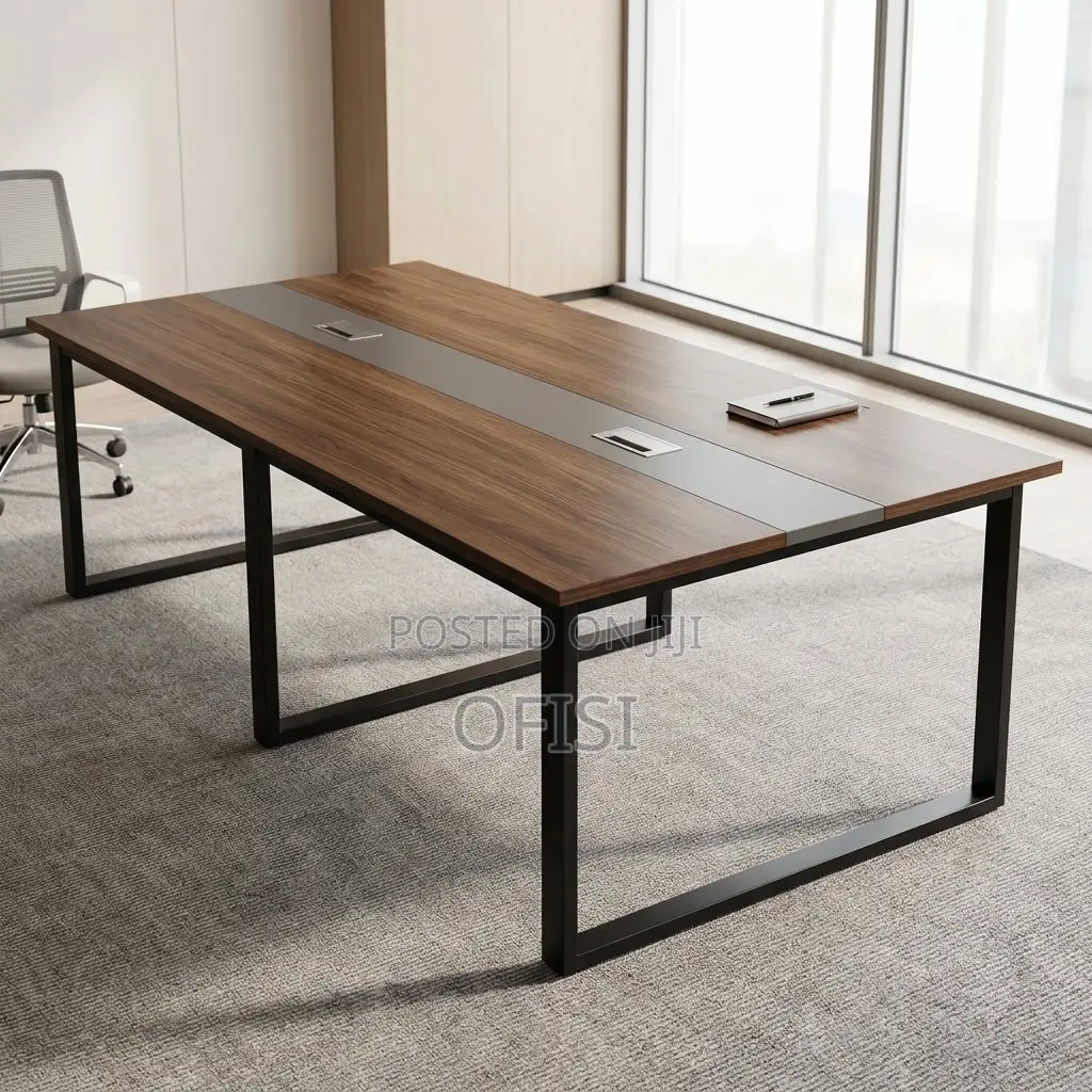 Boardroom Table; Modern 8-Seater Meeting Room Table