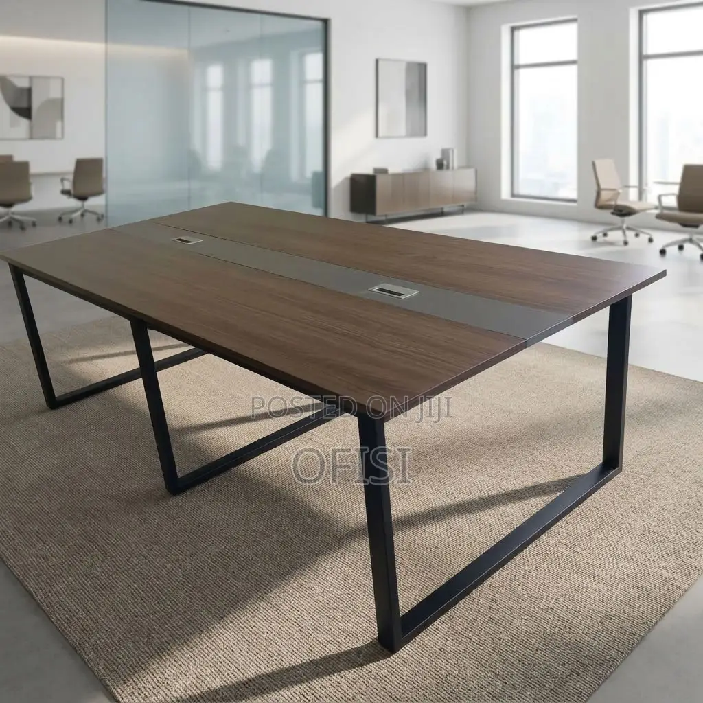 Boardroom Table; Modern 8-Seater Meeting Room Table