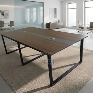 Boardroom Table; Modern 8-Seater Meeting Room Table