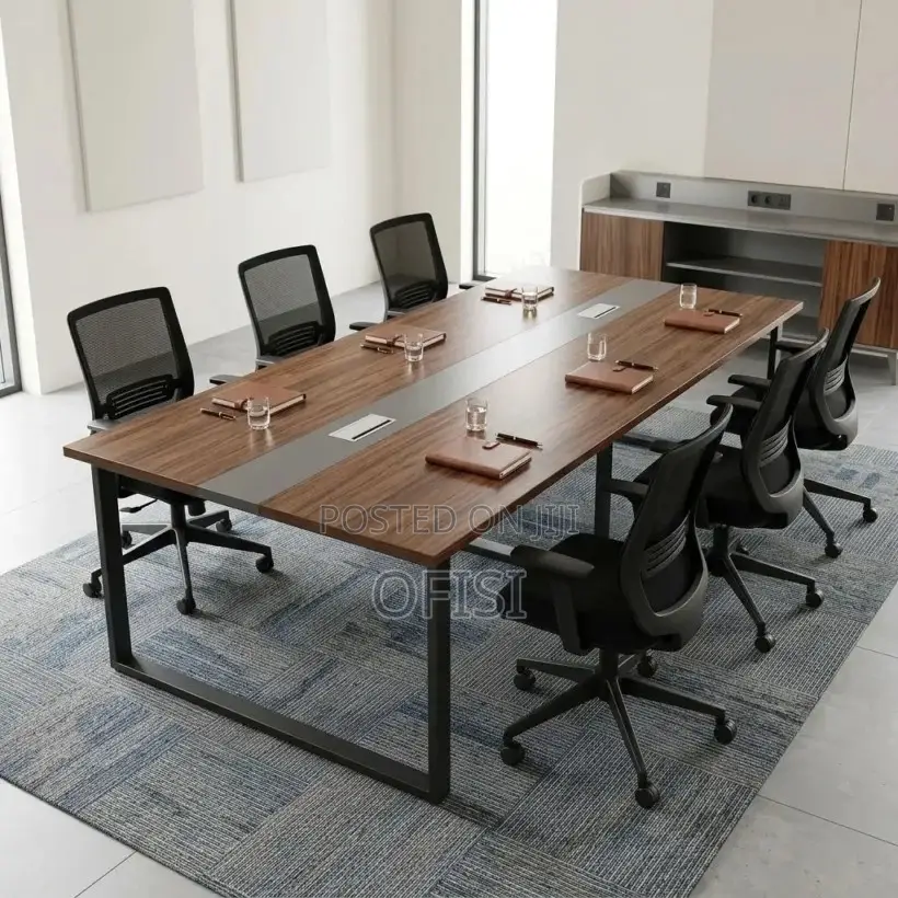 Boardroom Table; Modern 8-Seater Meeting Room Table