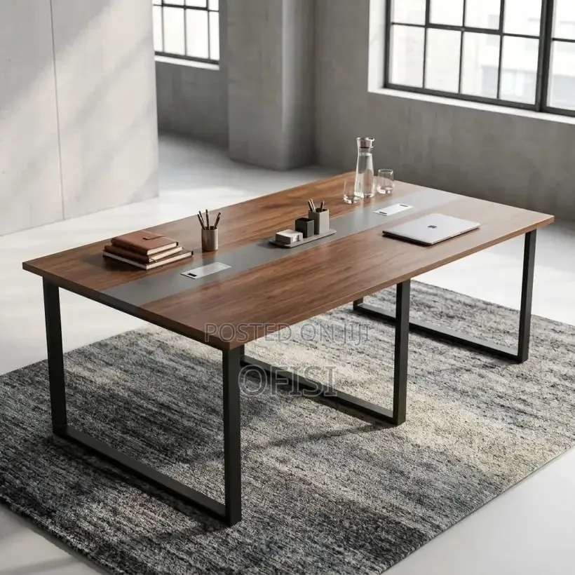 Boardroom Table; Modern 8-Seater Meeting Room Table