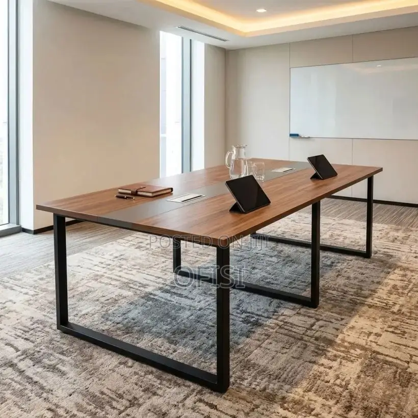 Boardroom Table; Modern 8-Seater Meeting Room Table