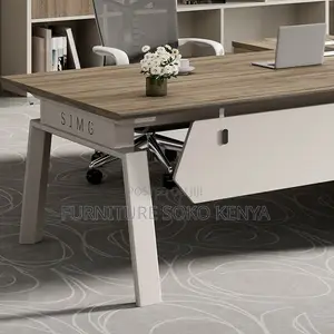 Office Desk : Modern L-Shaped Executive Office Desk Set