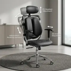Office Chair; Adjustable Orthopedic Executive Office Chair