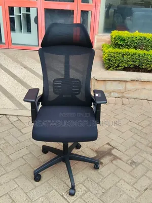 Black Ergonomic High-Back Leather Gaming and Office Chairs
