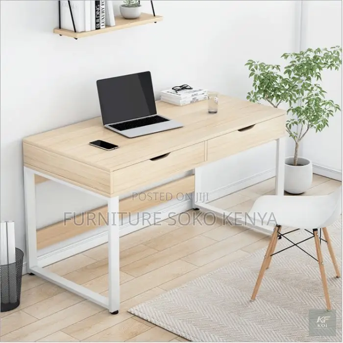 Modern Light Wood Study and Office Desk