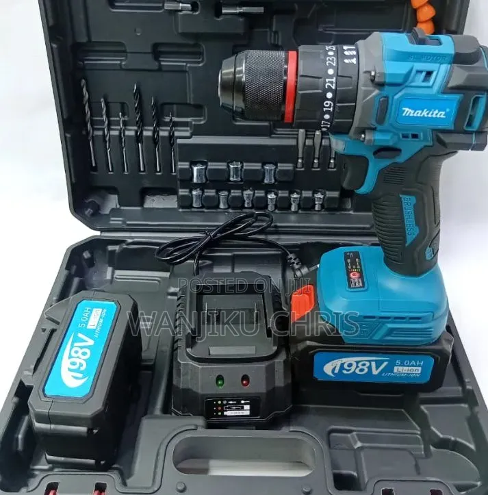 Makita Cordless Brushless Drill Set 198V