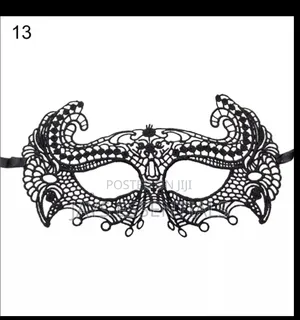 Black Masquerade Halloween Lace Face Masks