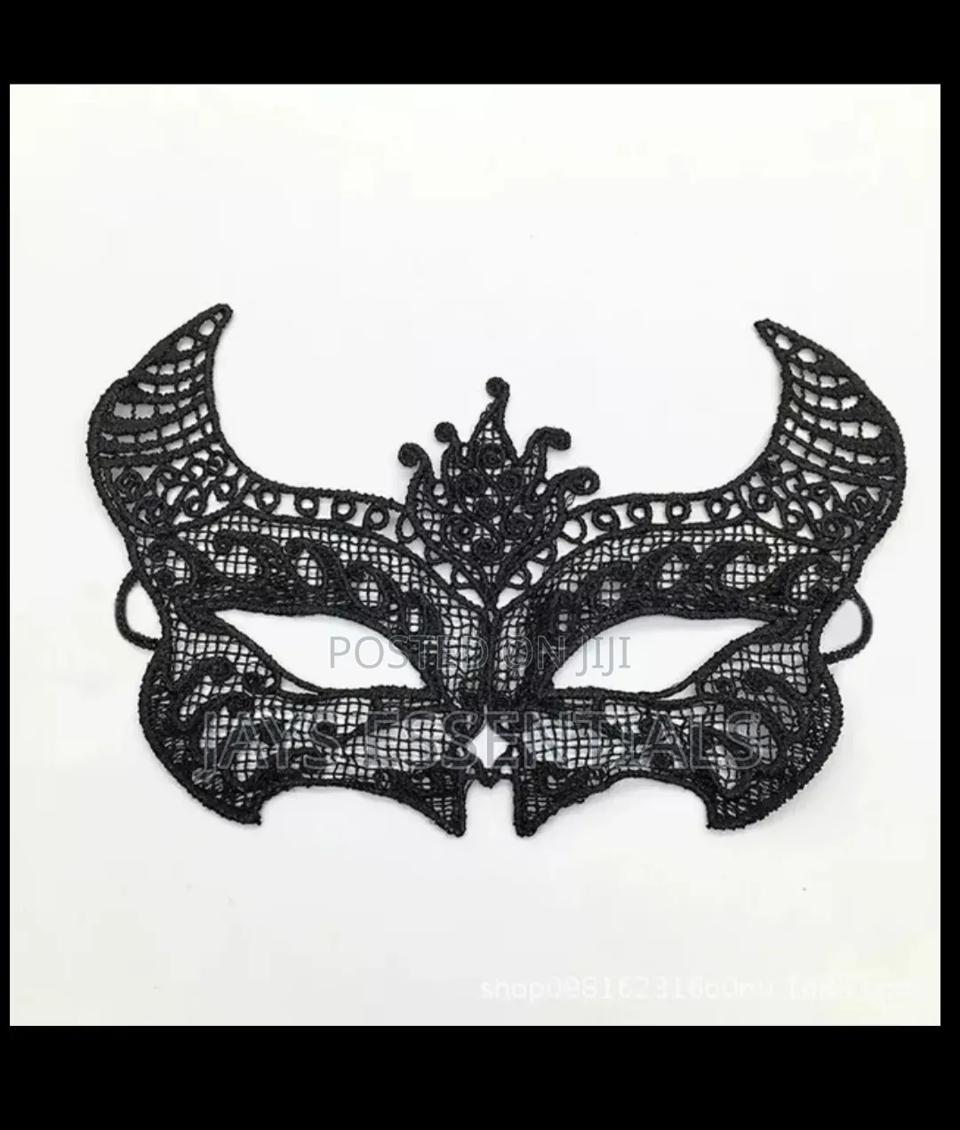 Black Masquerade Halloween Lace Face Masks