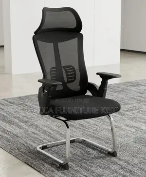 Mesh Ergonomic Waiting Chair With Adjustable Armrests