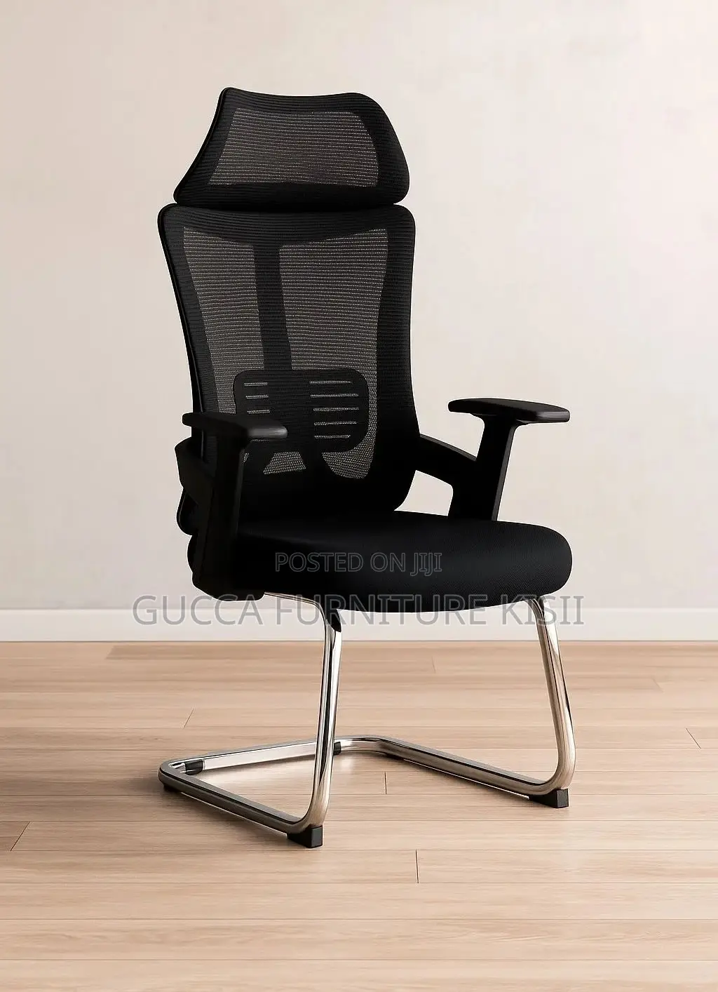 Mesh Ergonomic Waiting Chair With Adjustable Armrests