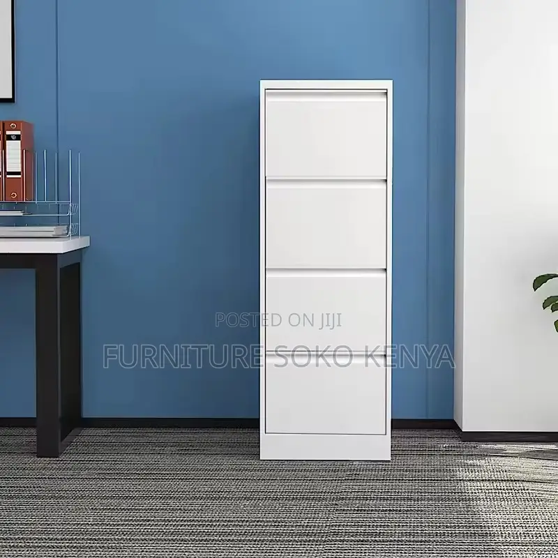 Storage Cabinet : 4-Drawer Metal Office Filing Cabinet