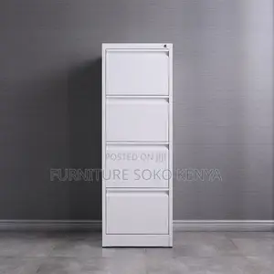 Storage Cabinet : 4-Drawer Metal Office Filing Cabinet