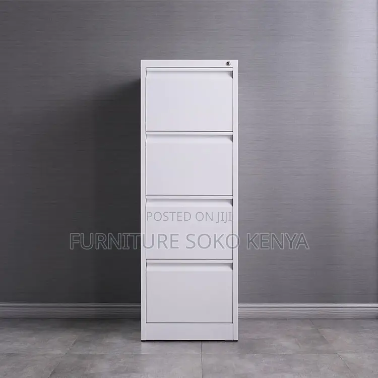 Storage Cabinet : 4-Drawer Metal Office Filing Cabinet