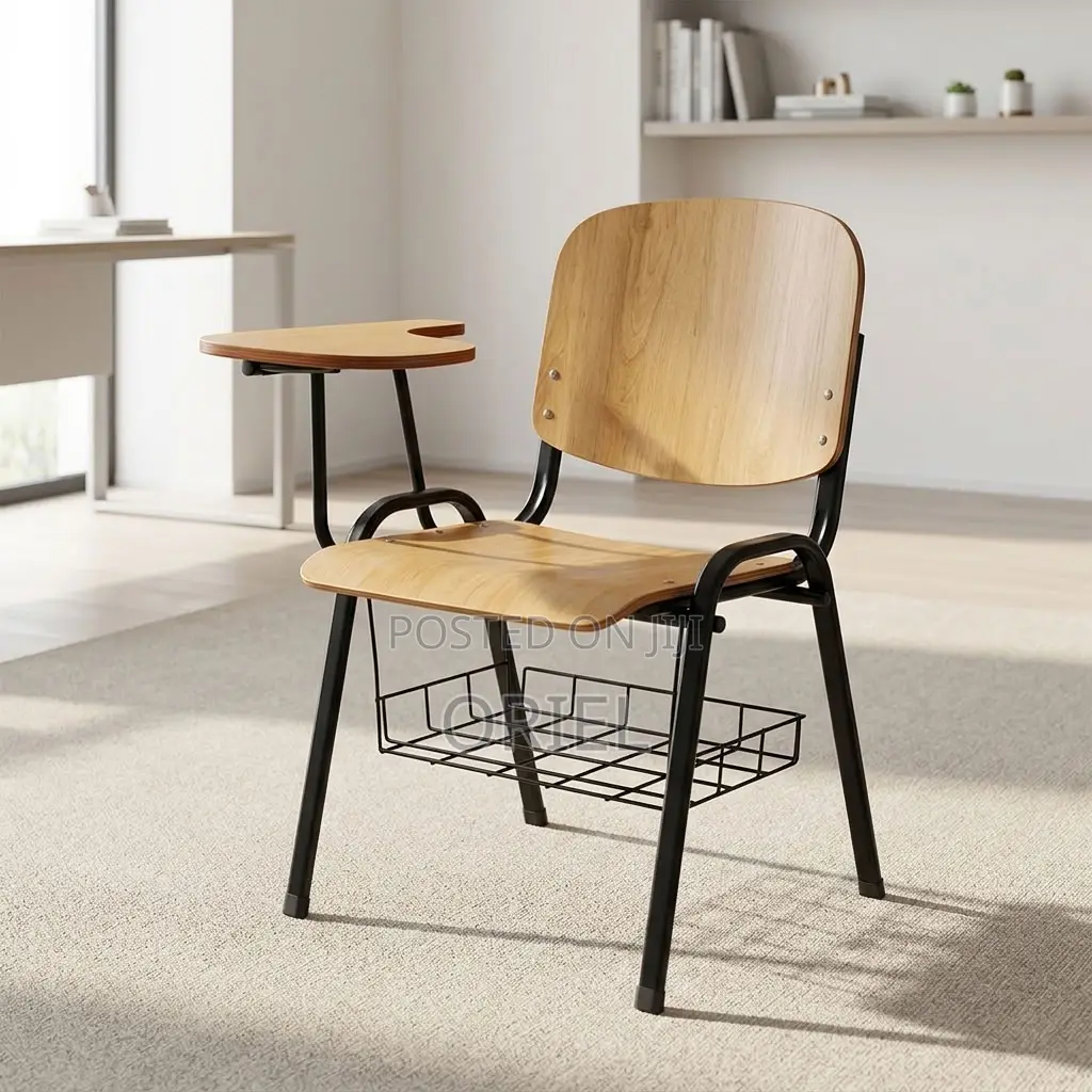 Office Chair : Local Student Study Chair With Fixed Writing Pad