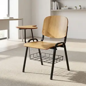 Office Chair : Local Student Study Chair With Fixed Writing Pad