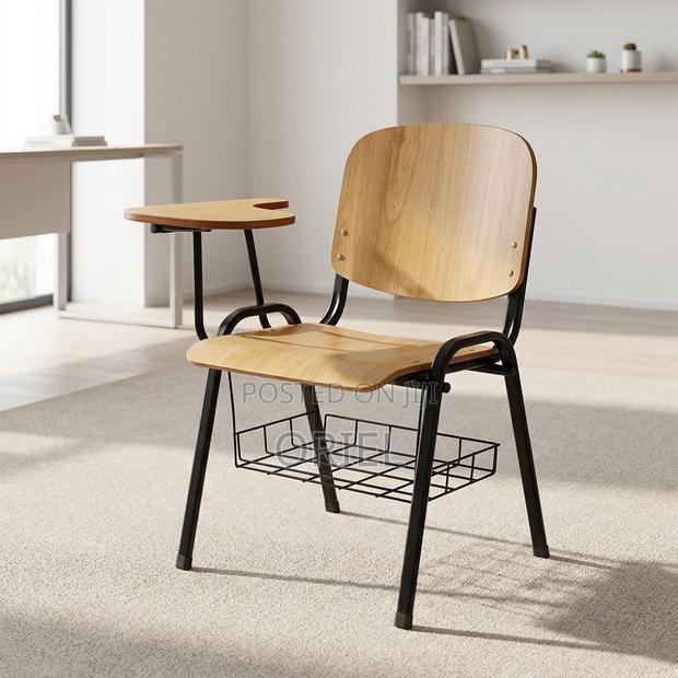 Office Chair : Local Student Study Chair With Fixed Writing Pad