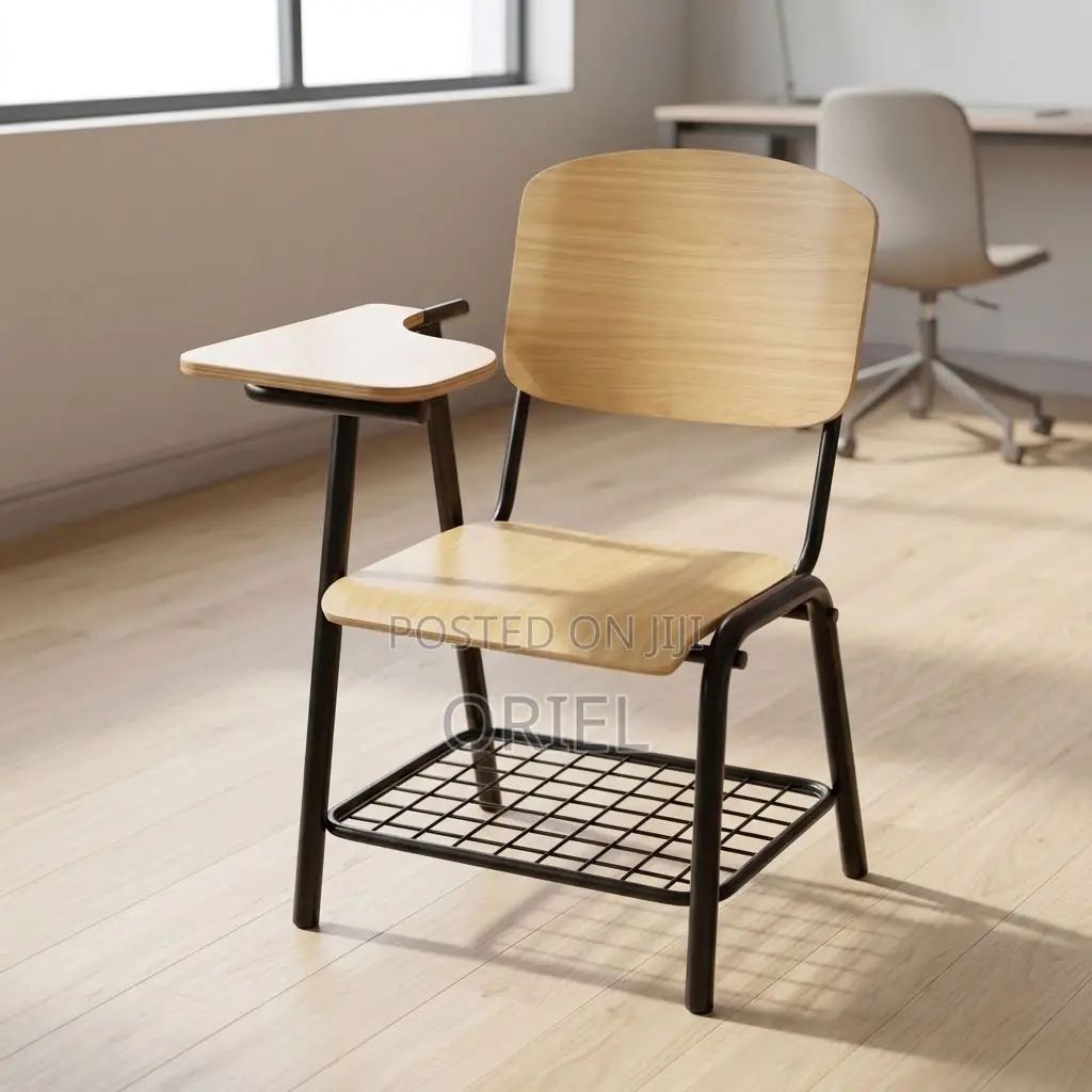 Office Chair : Local Student Study Chair With Fixed Writing Pad