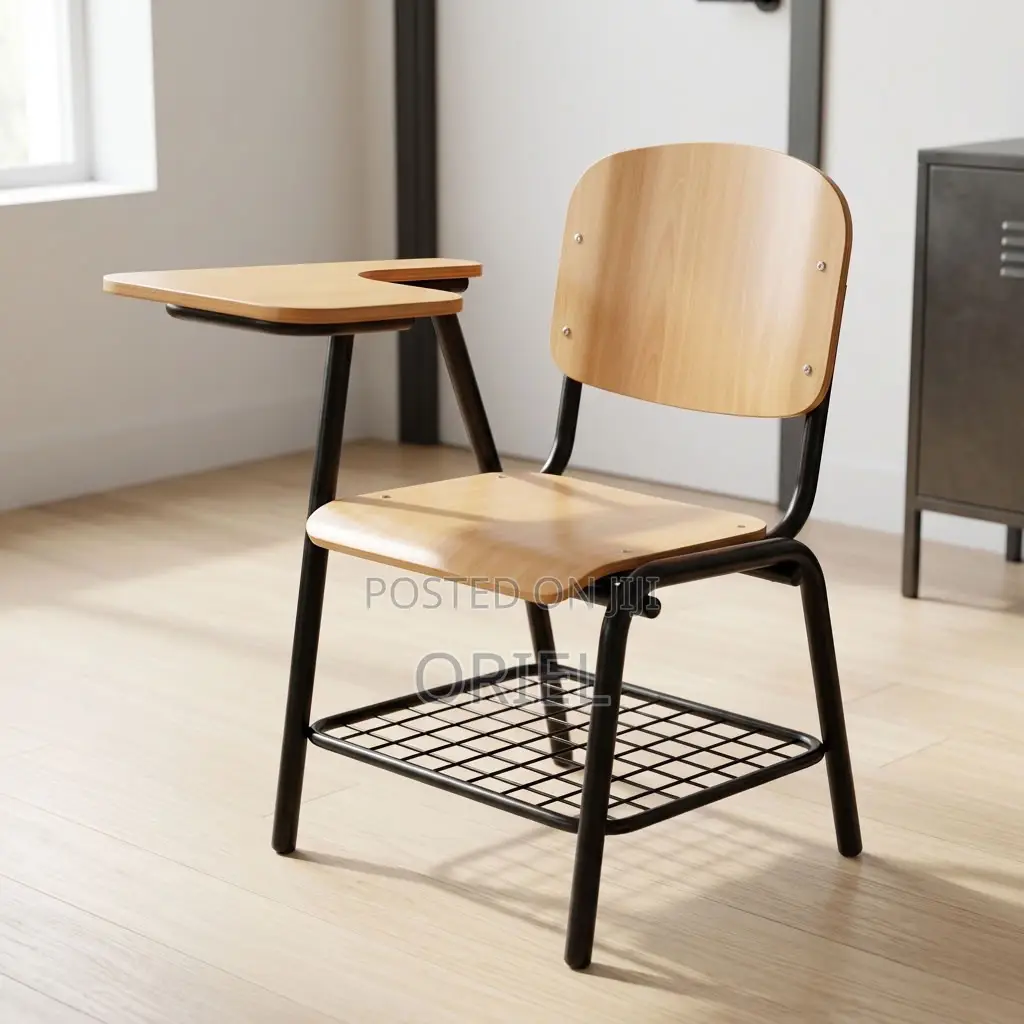 Office Chair : Local Student Study Chair With Fixed Writing Pad