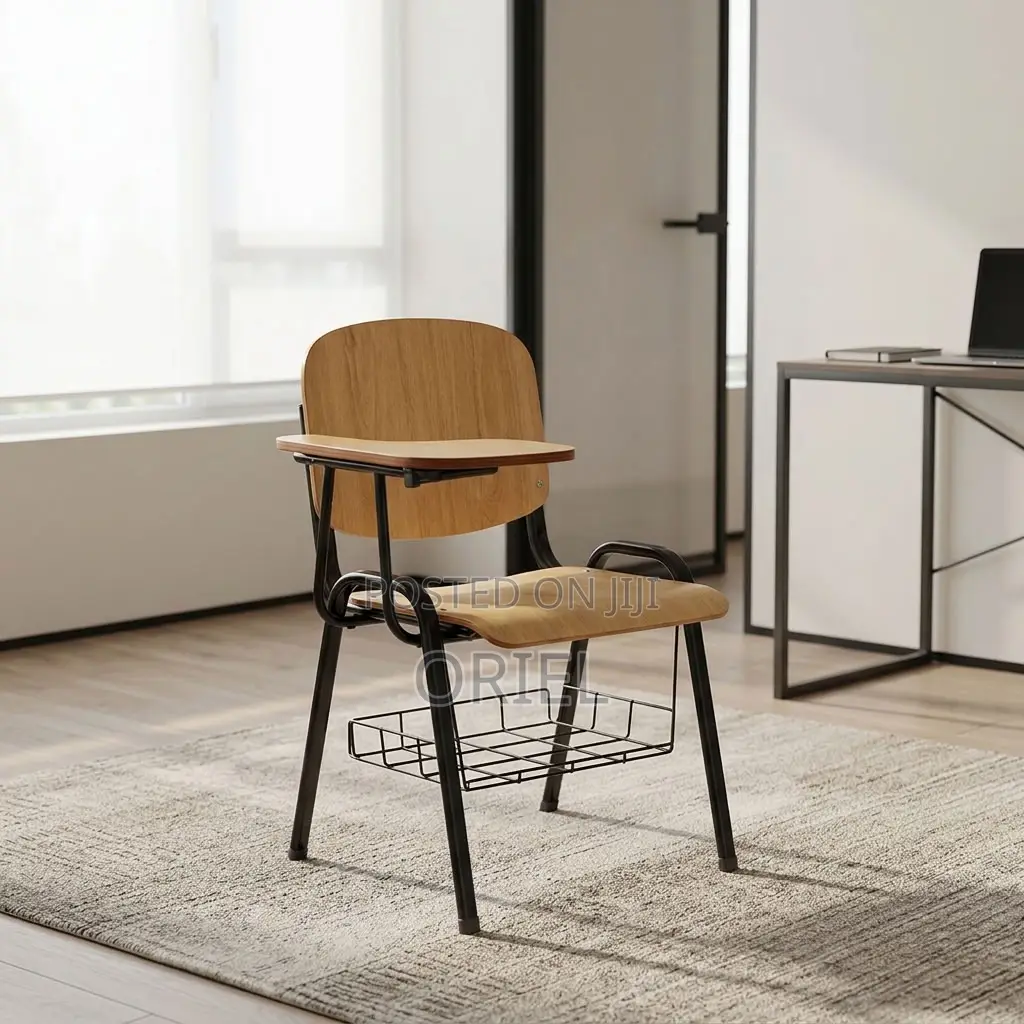 Office Chair : Local Student Study Chair With Fixed Writing Pad