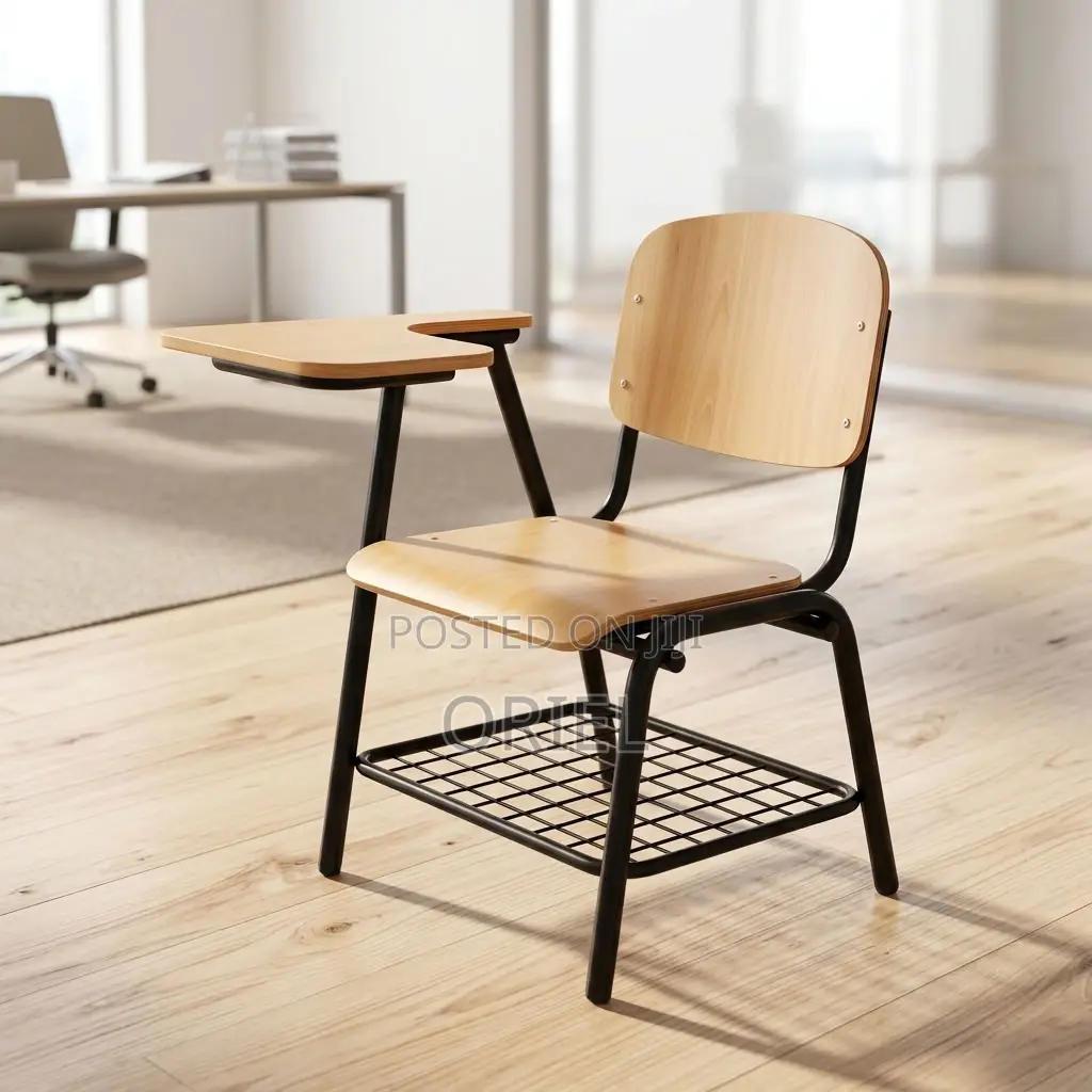 Office Chair : Local Student Study Chair With Fixed Writing Pad