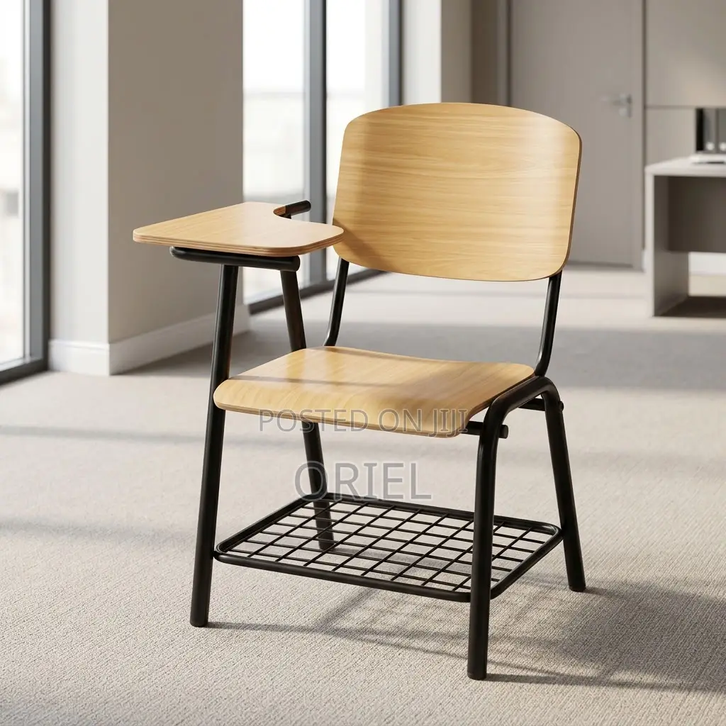 Office Chair : Local Student Study Chair With Fixed Writing Pad