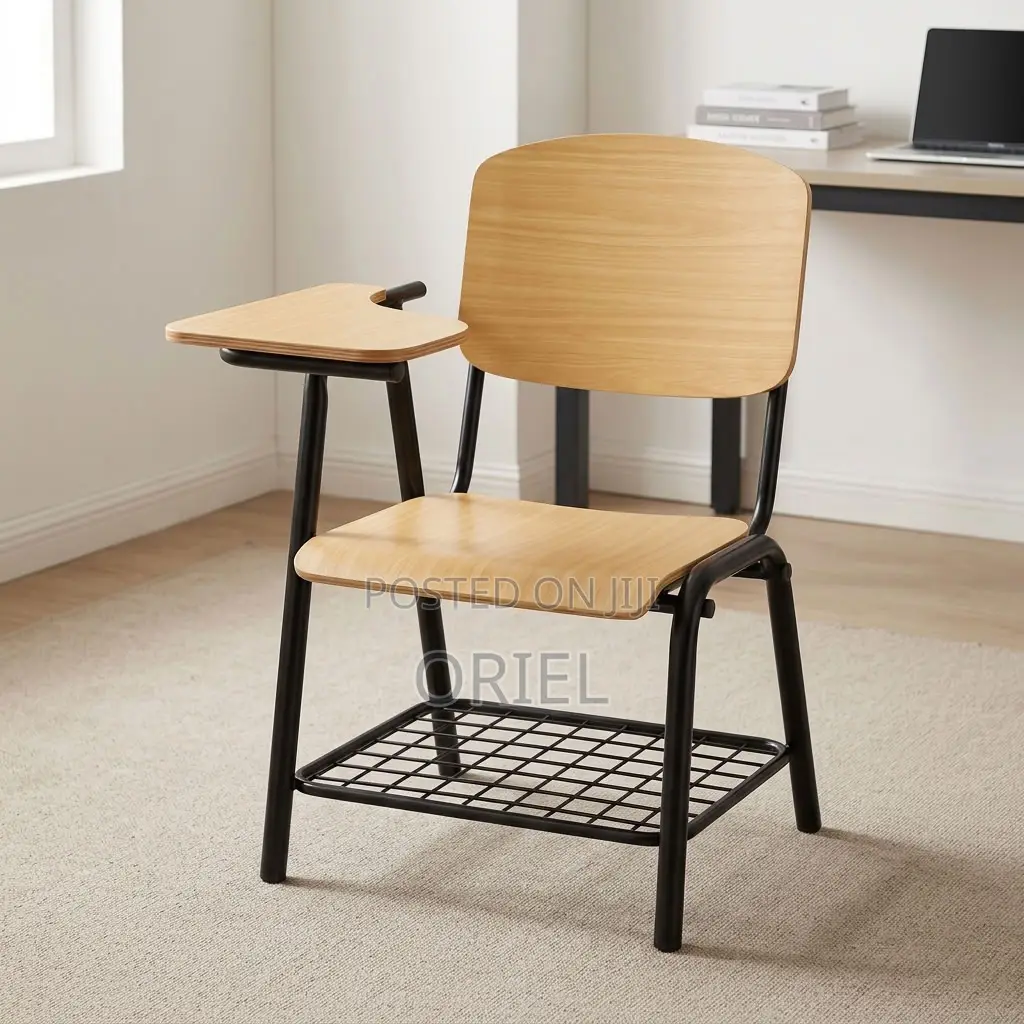 Office Chair : Local Student Study Chair With Fixed Writing Pad