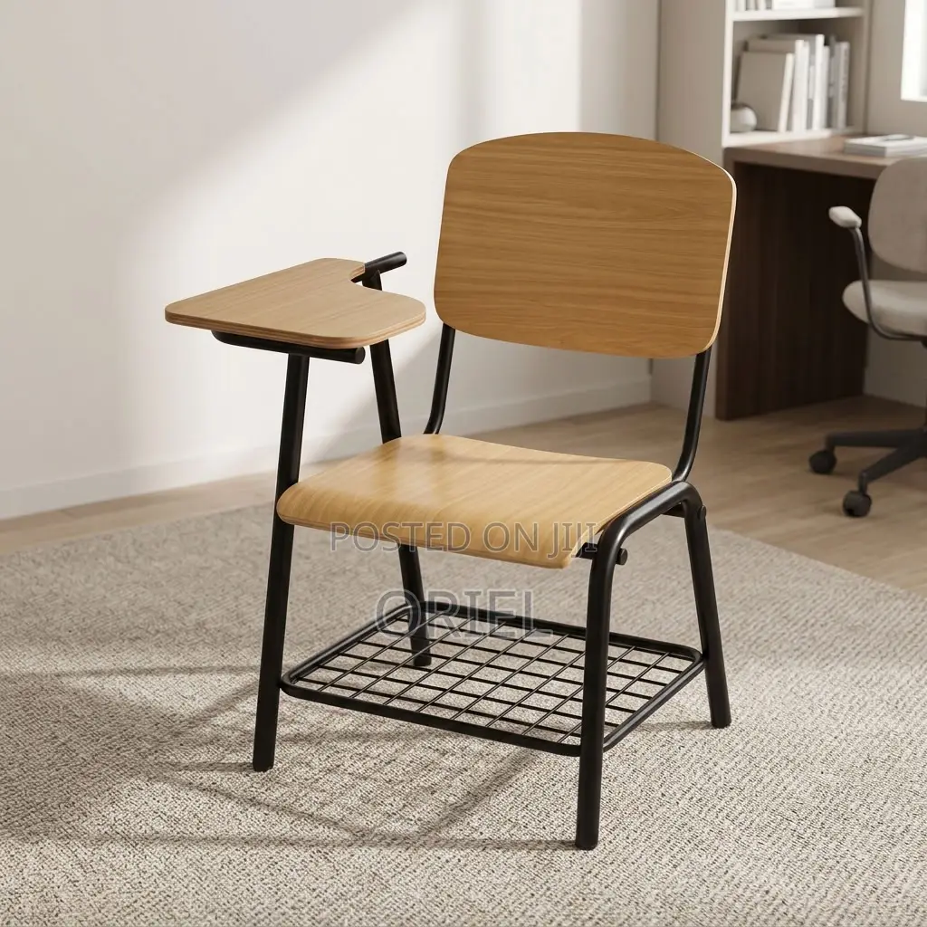 Office Chair : Local Student Study Chair With Fixed Writing Pad