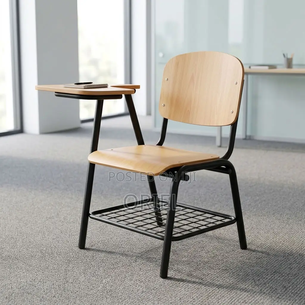 Office Chair : Local Student Study Chair With Fixed Writing Pad