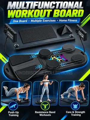 5 in 1 Foldable Pilates Board With Push Up Bar