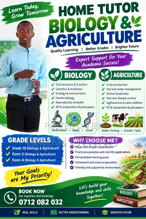 Professional Home Tutor for Biology and Agriculture