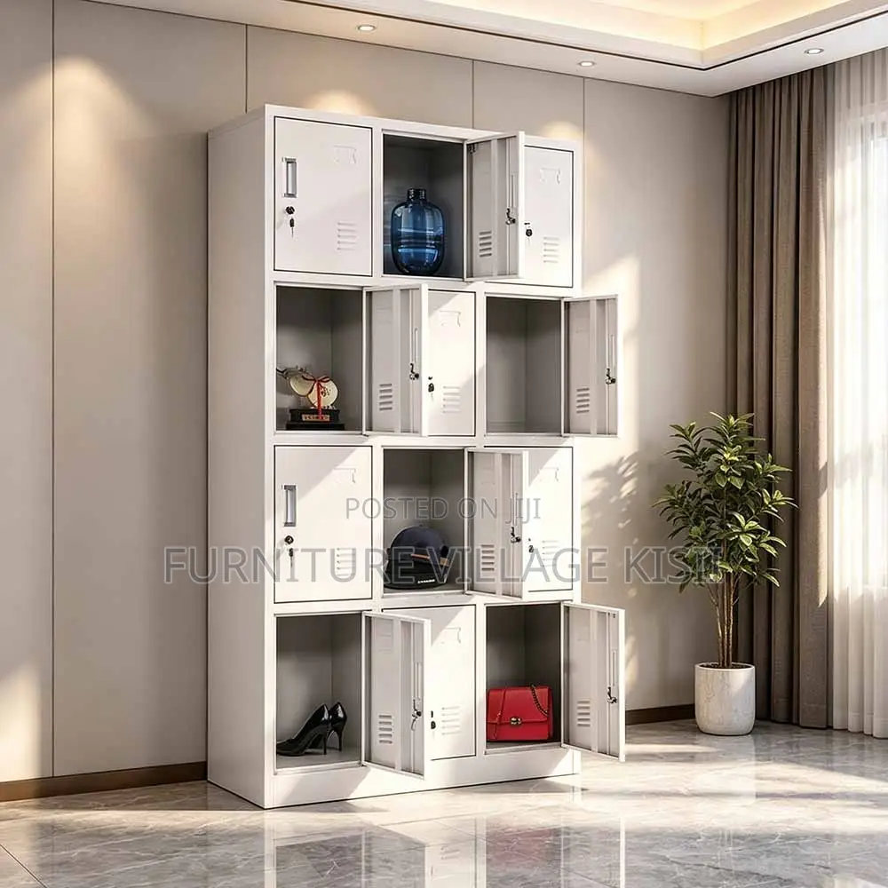 12-Locker Storage Lockable Office Cabinet