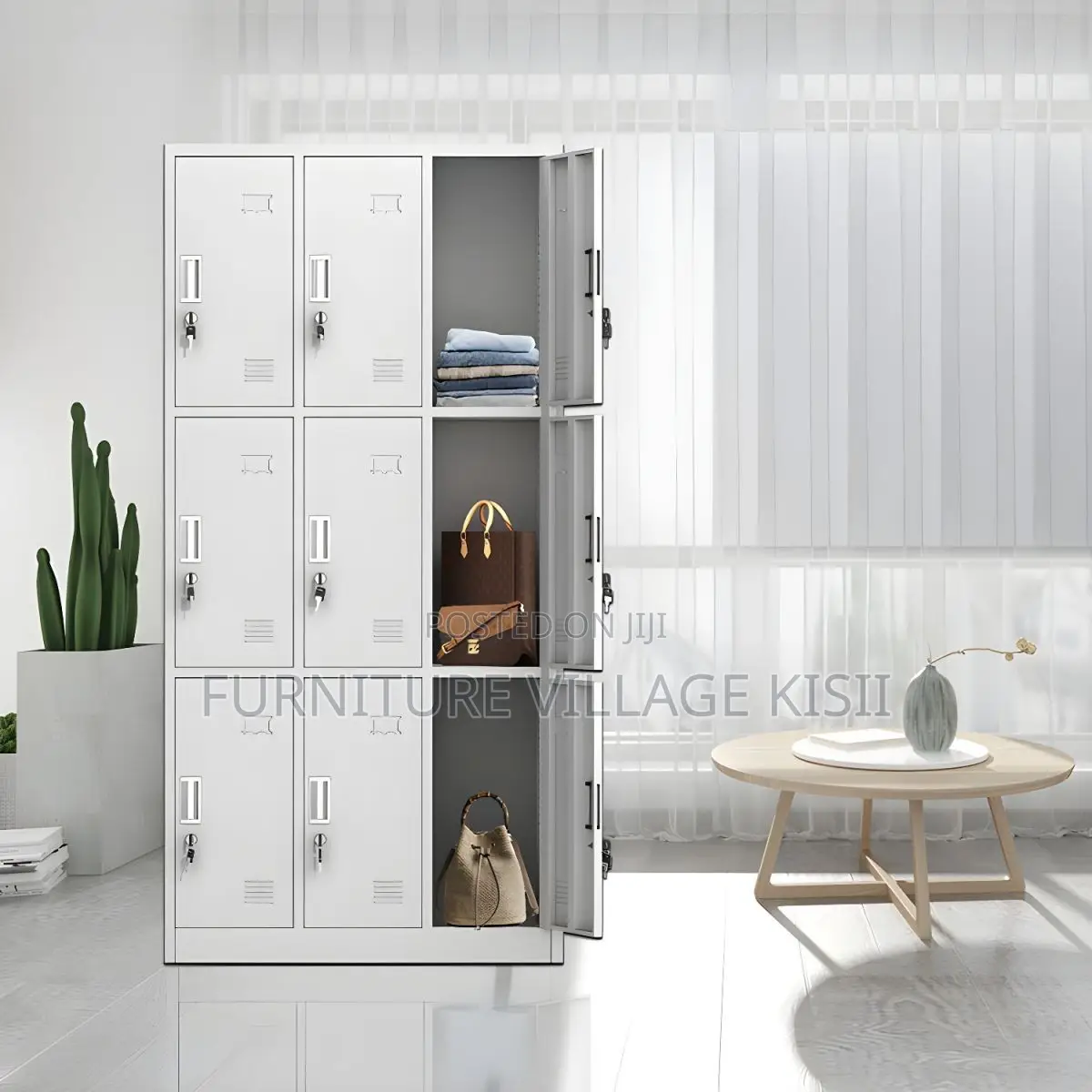 12-Locker Storage Lockable Office Cabinet