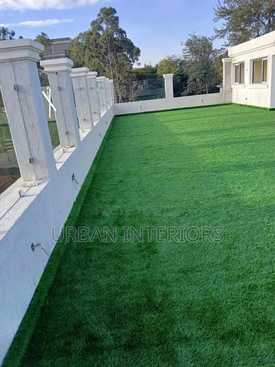 Rooftop Grass Carpet Installation Rooftop Grass Carpet Installation