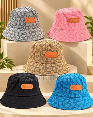 Coach Signature Heart Print Bucket Hat