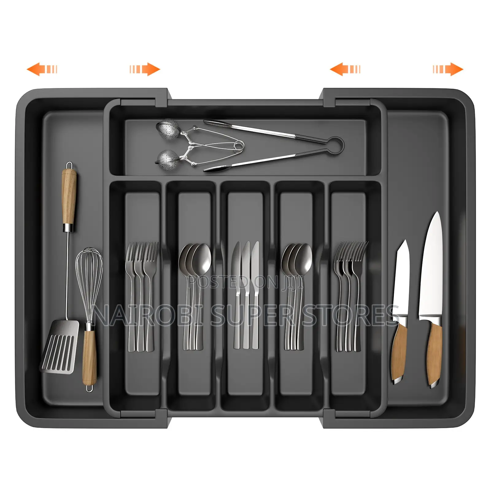 Expandable Cutlery & Kitchen Utensil Drawer Organizer Tray