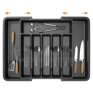 Expandable Cutlery & Kitchen Utensil Drawer Organizer Tray