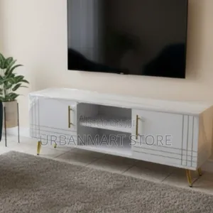 Brand New Modern White Wooden TV Stand 4 Feet- Sydney