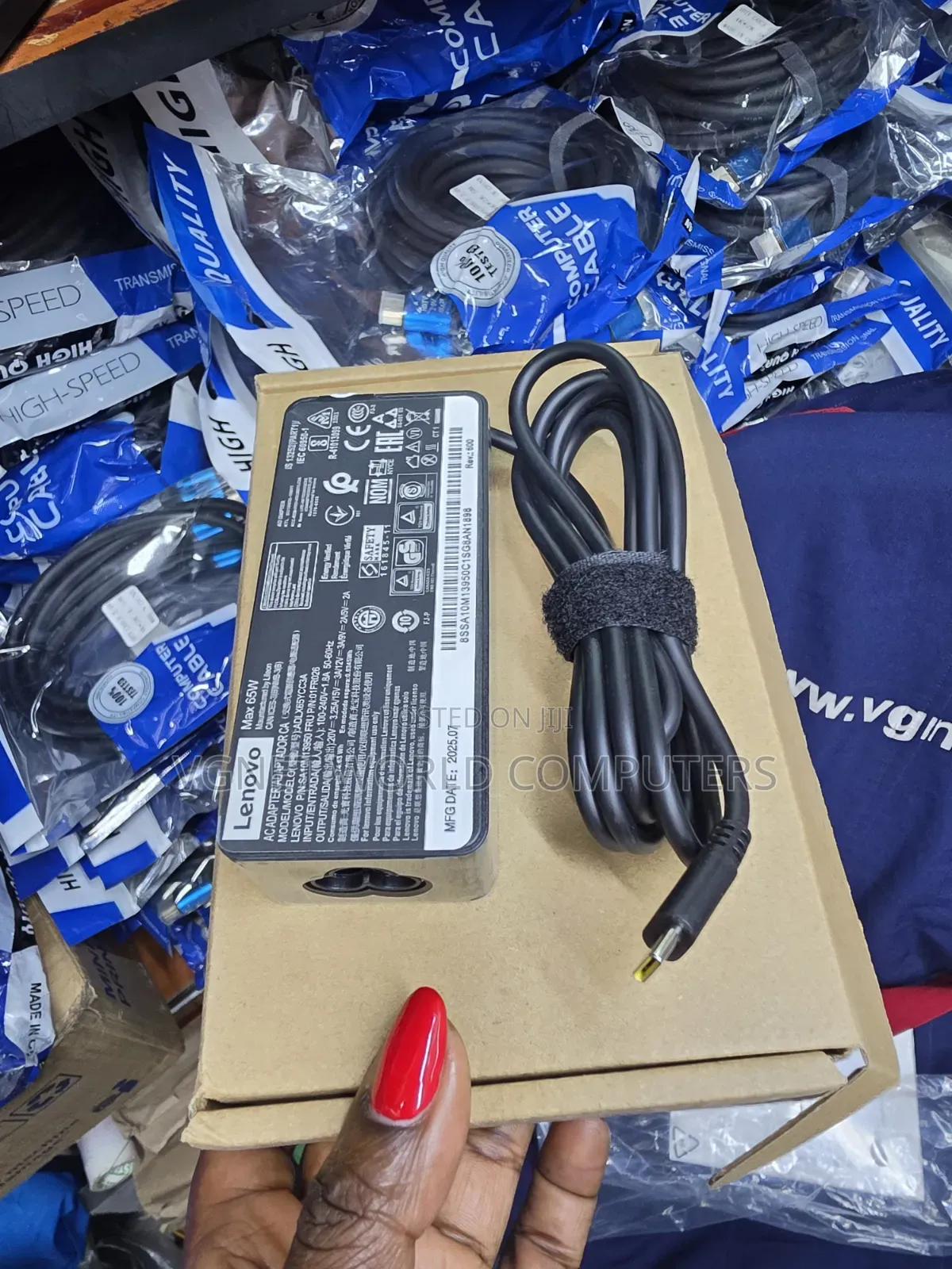Original Lenovo Type C Laptop Charger 65watts 20v by 3.25a