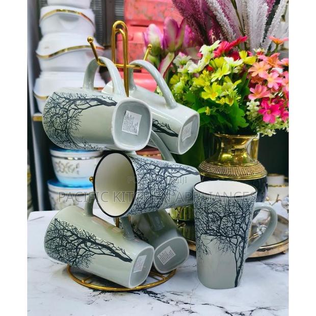 6 PC Tree Mug White - thumbnail 2