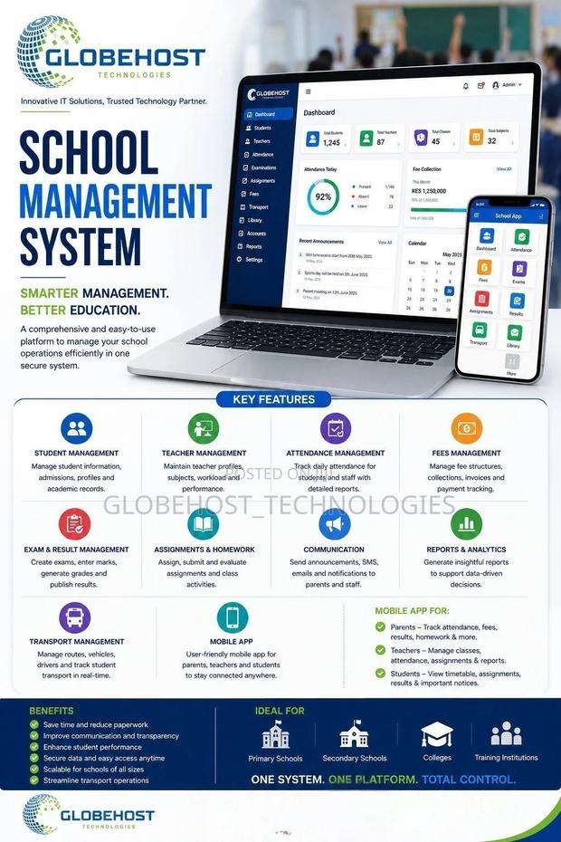 Complete School Management System Software and Mobile App