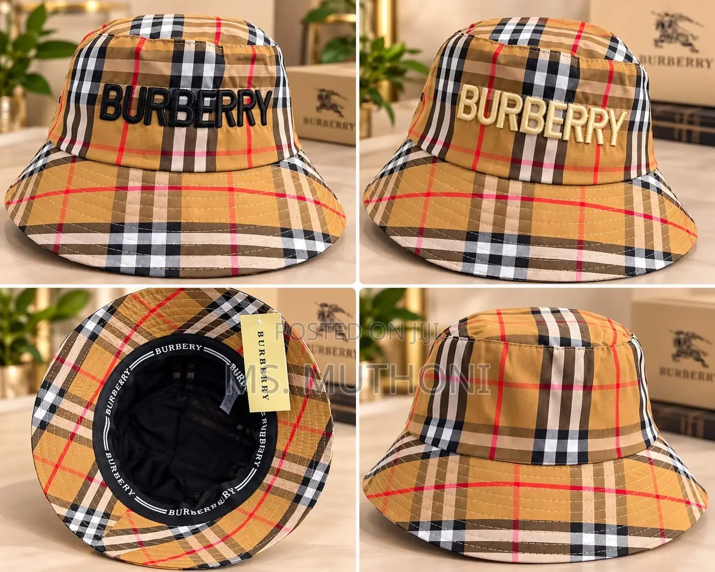 Burberry/Hermes Bucket Hats