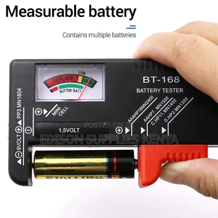 Universal Battery Tester, Portable Analog Battery Capacity Tester,